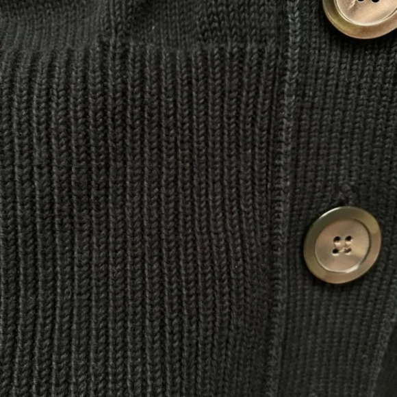 Kenneth Cole - Black Lapel Cardigan - Picture 3 of 5